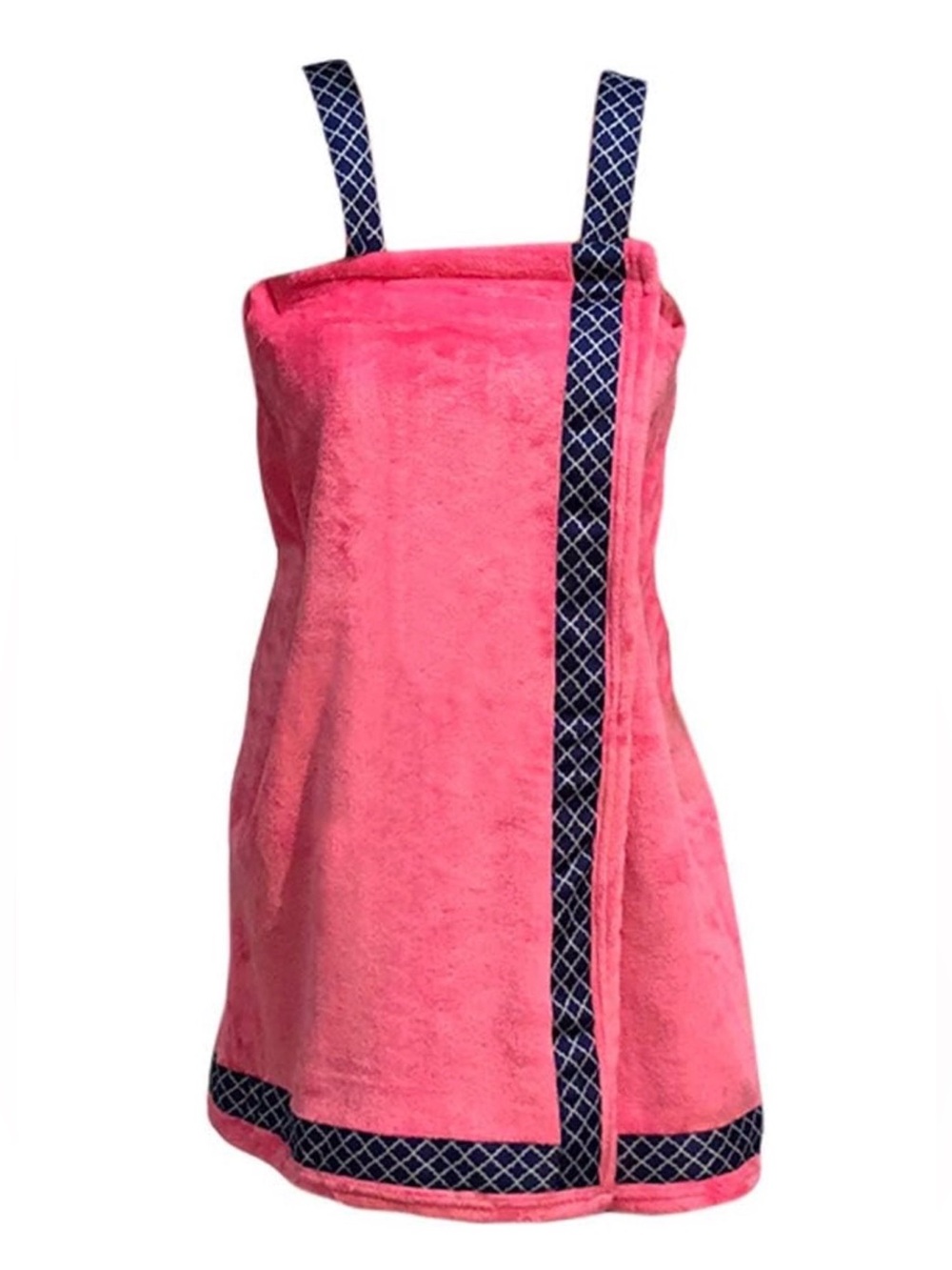 NBO Birchwood 6P858 Bath and Shower Wrap - Pink/Navy/White